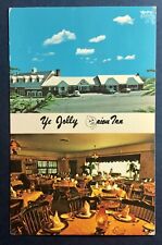 Postcard Pine Island NY Ye Jolly Onion Inn Dinging Room Exterior View  Map picture