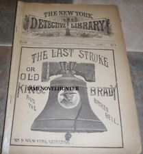 FRANK TOUSEY NEW YORK DETECTIVE LIBRARY #208 18986 SCARCE DIME NOVEL STORY PAPER picture