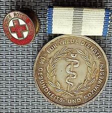 2 x east German Red Cross badges COLD war relic rare picture