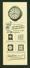 Telechron Electric Clocks Vintage 1941 Print Ad picture