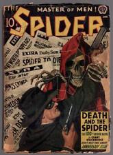 The Spider Jan 1942 DeSoto Cvr, Hooded Skeleton vs Spider; 100th issue picture