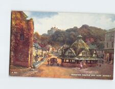 Postcard Dunster Castle And Yarn Market, Dunster, England picture