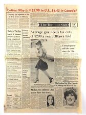 Vintage November 8 1977 Toronto Star Front Page Newspaper 2.99 In US 4.45 K687 picture
