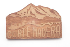Corte Madera California Wooden Vintage Lapel Pin picture