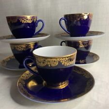 LFZ cobalt porcelain coffee cups 5 set picture