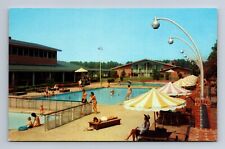 The Motor House Motel Poolside Williamsburg Virginia Postcard B1 picture
