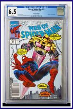 Web Of Spider-Man #83 CGC Graded 6.5 Marvel December 1991 Newsstand Comic Book. picture