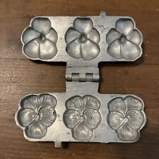 Antique Pewter Ice Cream Mold Eppelsheimer E & Co #348 Triple Pansy Pansies picture