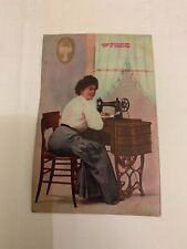 c.1910 The Free Sewing Machine Advertising Postcard picture