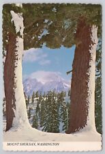 Mount Shuksan Washington, North Cascade Recreation Area, Vintage Postcard picture