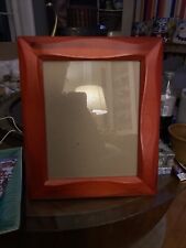 Mid-Century Teak  Picture Frame For 8x10    RARE WIDE FLOW WAVE DESIGN picture
