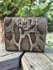 Antique Huntley & Palmers Snakeskin Purse Biscuit Tin 1903-1908 Rare picture