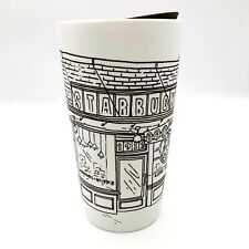 Starbucks First Store 1912 Pike Place Storefront 2019 Ceramic Tumbler w Lid 12oz picture