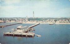 Postcard MA: Town Pier, Provincetown, Cape Cod, Massachusetts, 1950's picture