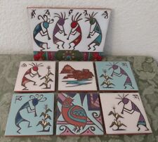 MAG MOR STUDIOS Christine Fitzgerald Tiles Lot Coasters Trivet Southwest READ picture