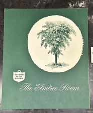 Vintage 1963 Tavern on the Green Menu - Central Park, New York picture