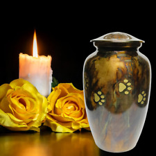 Pet Memorial: Adult Large Paw Cremation Urns for Pet Ashes with Velvet Bag picture