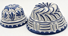 Set ABC Ceramic Blue & White Hangable Decorative Mold Hand Painted Bassano Italy picture