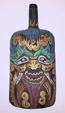 Hand Carved And Painted Wooden Tribal Wall Art picture
