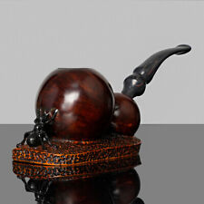 Briar High-end Pipe Smooth Pipe Handmade Unsmoked Tobacco Pipe Collectable Pipe picture