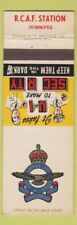 Matchbook Cover - Canadian Royal Air Force Security Winnipeg MB picture