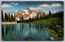 Postcard Mt. Shuksan & Picture Lake Washington State  Unp. EKC    G 8 picture