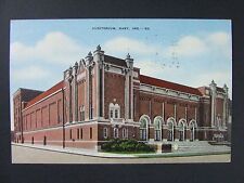 Gary Indiana IN Public School Auditorium Curt Teich Linen Postcard 1944 picture