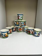 Vintage Disney Mickey Mouse 3 oz Dixie Cups Set 10 Different Cups Cute picture