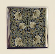 Art Nouveau Pimpernel Cigarette Case Business Card ID Holder Wallet Flower Deco picture