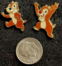 DISNEY 2005 CHIP & DALE HAPPIEST CELEBRATION ON EARTH DELUXE STARTER 2 PIN SET picture