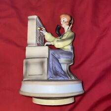 Music Box Telephone Switchboard Operator Bisque Porcelain Vintage F.S.P. Inc. picture