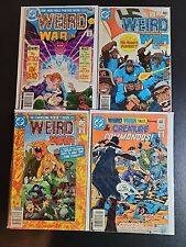 4 DC Comic WEIRD WAR TALES Lot - #'s 67, 89, 100, 110 Primate Patrol Dr. Medusa  picture