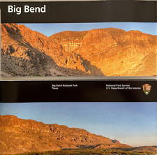 Newest BIG BEND NP - Texas  NATIONAL PARK SERVICE UNIGRID BROCHURE Map  GPO 2021 picture