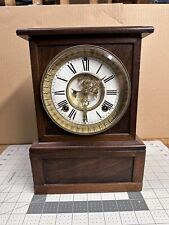Ansonia Mantel Clock - Beveled Glass - Porcelain Face Movement June 18, 1882 picture