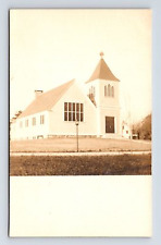 RPPC New Congregational Church VELOX Wareham Mass MA Real Photo Postcard picture