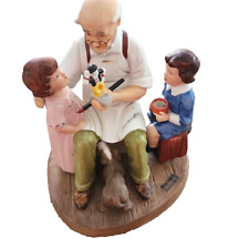 Vintage The Norman Rockwell Museum “The Toymaker” 1980 Ceramic Figurine picture
