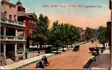 Postcard Market Street, Looking East in Logansport, Indiana picture