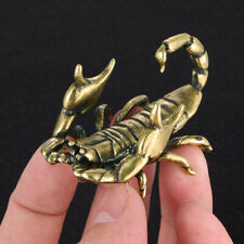 Brass Scorpion Figurine Small Statue Home Ornaments Animal Figurines Pen Holder picture