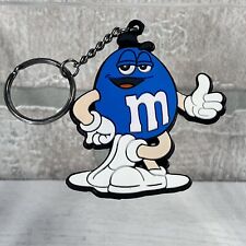 NOS Vintage M&Ms Blue Candy Collector Key Chain Found Hand on Hip Rubber Vinyl picture