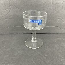 Vintage Seagram's Martini Gin Stemmed Glass single replacement square bowl picture