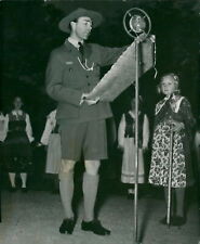 Prince Gustaf Adolf read the message from Tings... - Vintage Photograph 2340989 picture