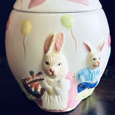 Vintage German Porcelain Easter Egg Candy Container 6