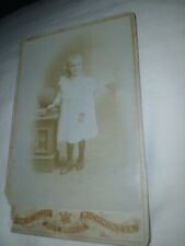 Antique New York Gallery Photograph Of Blonde Haired Toddler 6.5