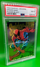 1994 Marvel Universe #6 Spiderman Power Blast - PSA Graded 8 picture