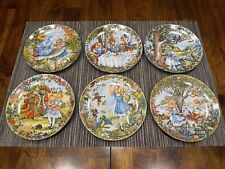 Alice In Wonderland Viletta Collector Plates 1980 Limited Edition Set of 6 picture