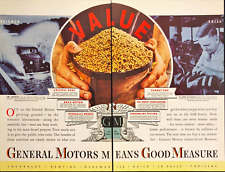 1937 General Motors Means Good Measure Vintage Print Ad picture