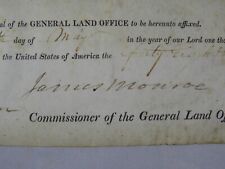 James Monroe - Document Signed - Bold Signature - Grants Land in Shawneetown, IL picture
