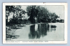 1908. LAKE OSAKIS, MINN. BATTLE POINT. POSTCARD EE18 picture