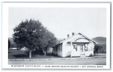 c1940's Rainbow Cottages Hot Springs Montana MT Vintage Unposted Postcard picture