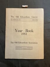RARE Old Edwardians , King Edwards School , Year Book From Birmingham 1952 picture